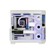 Mars Gaming MC-3TCORELCD Caja Torre ATX - Pantalla IPS de 7.2 Personalizable - Triple Cristal Templado - Soporte para Refrigeracion Liquida hasta 360mm - 7 Ranuras de Expansion - 440x286x401mm - Color Blanco