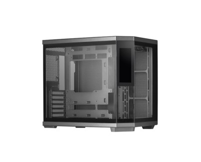 Mars Gaming MC-3TCORELCD Caja Torre ATX - Pantalla IPS de 7.2 Personalizable - Triple Cristal Templado - Soporte para Refrigeracion Liquida hasta 360mm - 7 Ranuras de Expansion - 440x286x401mm - Color Negro