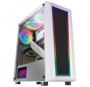Mars Gaming MC-ART Caja Personalizable - Paneles Dibujables - Iluminacion ARGB 12 Modos - Refrigeracion Avanzada - Compatible con Placas ATX/MicroATX/Mini-ITX - Color Blanco