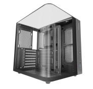 Mars Gaming MC-INFINIOLITE Caja Torre ATX - Estructura de Doble Camara - Vidrio Templado Curvo y Superior - USB-C - USB 3.0 - USB 2.0 - Audio HD - 355x293x350mm - Color Negro