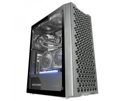 Mars Gaming MC-iPRO Caja Profesional - Cristal Templado - Flujo de Aire Superior - Compatible ATX - Gestion de Cableado - Conectividad Avanzada - Color Negro