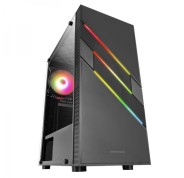 Mars Gaming MC-U3 Caja Full ARGB - Iluminacion ARGB Frontal - Ventana Cristal Templado - Soporta 6 Ventiladores - Compatible ATX/mATX/mini-ITX - Color Negro