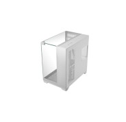 Mars Gaming MC-VISION Caja Torre ATX - Soporte para Refrigeracion Liquida - Triple Cristal Templado - Doble Camara - 7 Ranuras de Expansion - 442x421x280mm - Color Blanco