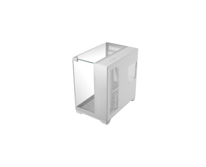 Mars Gaming MC-VISION Caja Torre ATX - Soporte para Refrigeracion Liquida - Triple Cristal Templado - Doble Camara - 7 Ranuras de Expansion - 442x421x280mm - Color Blanco