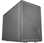 Mars Gaming MC-XPRO Minitorre Ultracompacta - Soporte MicroATX/Mini-ITX - Rejilla de Refrigeracion 360° - Ventilador Trasero de 120mm - 4 Ranuras de Expansion - 392x196x289mm - Color Negro