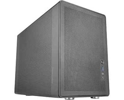 Mars Gaming MC-XPRO Minitorre Ultracompacta - Soporte MicroATX/Mini-ITX - Rejilla de Refrigeracion 360&deg; - Ventilador Trasero de 120mm - 4 Ranuras de Expansion - 392x196x289mm - Color Negro