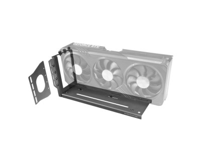 Mars Gaming MCA-GCV Soporte Vertical para Tarjeta Grafica GPU - Montaje Universal - Base Magnetica Antideslizante - Modelos hasta 3 Ranuras - 274.5x143x84mm - Color Negro