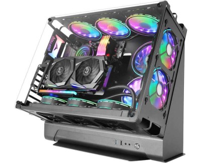 Mars Gaming MCB Custom PC Case - 475x293x443mm - Innovador Formato Custom - Capacidad XL - Estructura modular de doble camara - Edicion custom - Soporte total para refrigeraciones liquidas - Color Negro