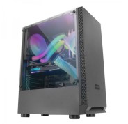 Mars Gaming MCN2 Caja PC Minimalista - Ventana Lateral - Excelente Refrigeracion - Soporte ATX/micro-ATX/mini-ITX - Compatible con Refrigeracion Liquida - Color Negro