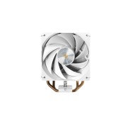 Mars Gaming MCPU-X4 Disipador CPU con 230W de Potencia - Ventilador PWM de 120mm - 4 Heatpipes HCT - Aletas de Aluminio - 120x68x154mm - Color Blanco