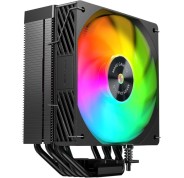 Mars Gaming MCPU-X5ARGB Disipador CPU con 280W de Potencia - Ventilador PWM de 120mm - Iluminacion ARGB - 5 Heatpipes HCT - Color Negro