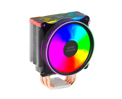 Mars Gaming MCPUXU9 Disipador CPU - Doble torre - Ventiladores hibridos ultrasilenciosos - 9 heatpipes de cobre - HCT Ultra hasta 400W TDP - Negro - Color Negro