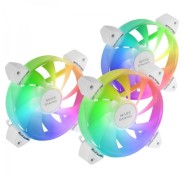 Mars Gaming MF-3A Kit de Ventiladores ARGB - Iluminacion 360º Sin Marco - Efectos ARGB Rainbow - Funcionamiento Ultrasilencioso - Compatible con ARGB - Color Varios