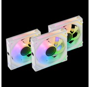 Mars Gaming MF-LINKFINITYKIT Ventiladores - Iluminacion Infinity Mirror 360° - Conexion Modular LINKFINITY - Control PWM - Caja de Control ARGB - Color Blanco