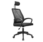Mars Gaming MGC-ERGOB Silla de Oficina Ergonomica - Reposacabezas, Soporte Lumbar y Reposabrazos Ajustable - Malla Transpirable - Asiento de Espuma - 590x610x1205mm - Color Negro