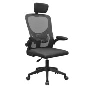 Mars Gaming MGC-ERGOPLUS Silla de Oficina Ergonomica - Reposacabezas, Soporte Lumbar y Reposabrazos Ajustable - Malla Transpirable - Asiento de Espuma - 600x620x1250mm - Color Negro