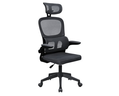 Mars Gaming MGC-ERGOPRO Silla de Oficina Ergonomica - Reposacabezas, Soporte Lumbar y Reposabrazos Ajustable - Malla Transpirable - Asiento de Espuma - 600x610x1300mm - Color Negro