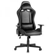 Mars Gaming MGC-PRO Silla Gaming - Cuero PU - Cojines Soft-Touch - Reposabrazos 2D - Respaldo Reclinable 135º - Soporta 150 kg - Base de Acero - Color Negro
