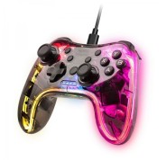 Mars Gaming MGP-C Gamepad Profesional - Iluminacion NEON RGB - Vibracion Haptica Dual - Compatibilidad Multiplataforma - 20 Botones Tactiles - Color Varios