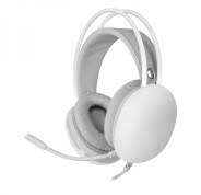 Mars Gaming MH-GLOW Auriculares Gaming - Iluminacion 360º CHROMA - Sonido Ultra-BASS 3D - Microfono con Cancelacion de Ruido - Compatibles Multiplataforma - Color Blanco