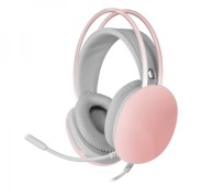 Mars Gaming MH-GLOW Auriculares - Sonido Envolvente - Iluminacion 360º CHROMA RGB - Drivers Hi-Fi Ultra-Bass 3D - Compatibilidad Universal - Color Rosa