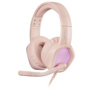 Mars Gaming MH320 Auriculares Gaming con Microfono Plegable - Iluminacion RGB - Diadema Ajustable - Almohadillas Acolchadas - Control en Cable - Cable Trenzado de 2m