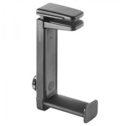 Mars Gaming MHH2 Soporte de Cascos - Instalacion Dual Gancho-Soporte - Mecanismo 360º - Ajustable - Agarre Firme - Almohadillas Protectoras - Color Negro