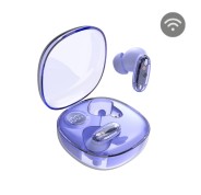 Mars Gaming MHIB2 Auriculares Bluetooth 5.4 - Microfono Integrado - Autonomia hasta 7h - Indicador LED - Semitransparente - 60x60x30mm - Color Morado