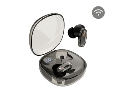 Mars Gaming MHIB2 Auriculares Bluetooth 5.4 - Microfono Integrado - Autonomia hasta 7h - Indicador LED - Semitransparente - 60x60x30mm - Color Negro