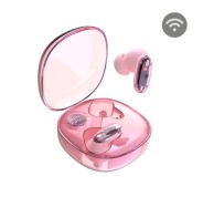 Mars Gaming MHIB2 Auriculares Bluetooth 5.4 - Microfono Integrado - Autonomia hasta 7h - Indicador LED - Semitransparente - 60x60x30mm - Color Rosa