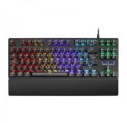 Mars Gaming MKXTKL Teclado Mecanico - Diseño TKL Compacto - Iluminacion RGB Multiefectos - Switches OUTEMU SQ - Reposamuñecas Extraible - Antighosting Total - Color Negro