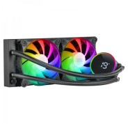 Mars Gaming ML-LCD240 Sistema de Refrigeracion Liquida - Ventiladores ARGB - Opti-chamber 3rd Gen - TDP 500W - Pantalla LCD de Temperatura - Multisocket Universal - Color Negro