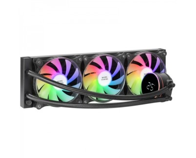 Mars Gaming ML-LCD360 Refrigeracion Liquida ARGB - Disipacion Superior - Ventiladores ARGB 120mm - Pantalla LCD - TDP 600W - Tubos Teflon - Multisocket Universal - Color Negro