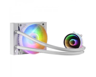 Mars Gaming ML-ONE120 Kit de Refrigeracion Liquida - Espejo Infinito FRGB - Bomba OPTI-CHAMBER - Ventilador Silencioso FDB - TDP 200W - Compatibilidad Universal - Color Blanco
