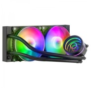Mars Gaming ML-ONE240 Kit de Refrigeracion Liquida - Potencia 400W - Espejo Infinito FRGB - Bomba OPTI-CHAMBER - Ventiladores Silenciosos FDB - Compatibilidad Universal - Color Negro