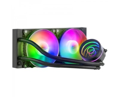 Mars Gaming ML-ONE240 Kit de Refrigeracion Liquida - Potencia 400W - Espejo Infinito FRGB - Bomba OPTI-CHAMBER - Ventiladores Silenciosos FDB - Compatibilidad Universal - Color Negro