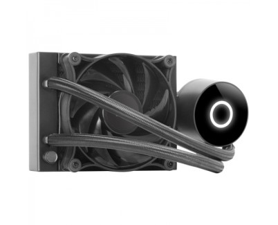 Mars Gaming ML-PRO120 Refrigeracion Liquida Profesional - TDP 220W - Anillo de Iluminacion Blanco - Ventilador Ultrasilencioso - Compatibilidad Universal - Color Negro