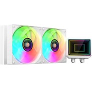 Mars Gaming ML-TWO240 Kit de Refrigeracion Liquida - Potencia 450W - Iluminacion ARGB Infinity Mirror - Bomba Opti-Chamber - Color Blanco