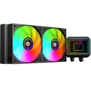 Mars Gaming ML-TWO240 Kit de Refrigeracion Liquida - Potencia 450W - Iluminacion ARGB Infinity Mirror - Bomba Opti-Chamber - Color Negro