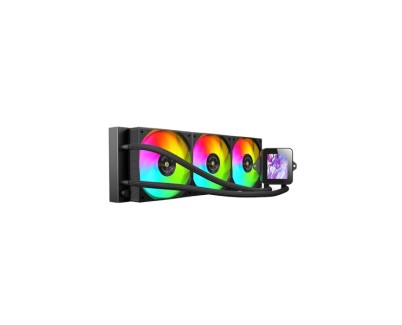 Mars Gaming ML-VISION360 Kit de Refrigeracion Liquida - Potencia 600W - Compatibilidad Universal - Iluminacion ARGB - Bomba Opti-Chamber - Pantalla LCD - Color Negro