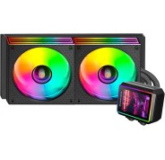 Mars Gaming ML-VISIONII240 Kit de Refrigeracion Liquida - Potencia 500W - Pantalla IPS 2.8\" - Iluminacion ARGB - Bomba Opti-Chamber - Color Negro