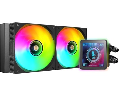 Mars Gaming ML-VISIONPRO240 Kit de Refrigeracion Liquida - Potencia 500W - Iluminacion ARGB - Bomba Opti-Chamber - Color Negro