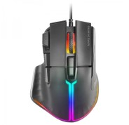 Mars Gaming MM-XT Raton Gaming - Iluminacion RGB - Sensor 12800 DPI - 9 Botones HUANO - Cable Feather Paracord - Compatible PC y Consolas - Color Negro
