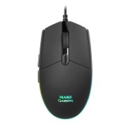 Mars Gaming MMG Raton Gaming USB 3200dpi - 6 Botones - Iluminacion LED RGB - Uso Diestro - Cable de 1.60m