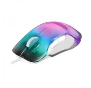 Mars Gaming MMGLOW Raton Gaming - Ultraligero 75g - Iluminacion RGB CHROMA-GLOW - Sensor 12800 DPI - Switches HUANO - Cable Feather Paracord - Color Varios