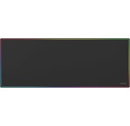 Mars Gaming MMP224 Alfombrilla Extragrande - Base Antideslizante - Superficie Nanotextil Flexible - 880x330x3mm - Color Negro