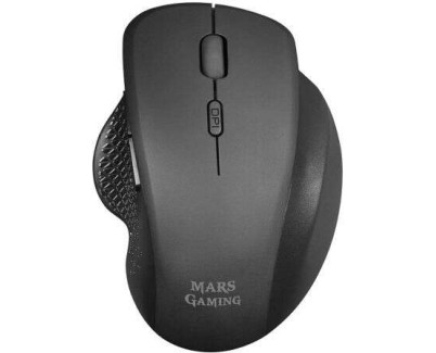 Mars Gaming MMWERGO Raton Inalambrico USB 3200dpi - Dise&ntilde;o Ergonomico - Switches Mecanicos Kailh - Uso Diestro