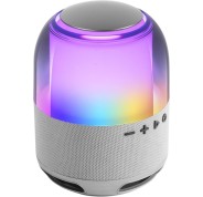 Mars Gaming MS-FLOW Altavoz Bluetooth de 15W - Luces RGB 360 Grados - Bateria de 2000mAh - Compacto - Alcance hasta 10m - Color Blanco