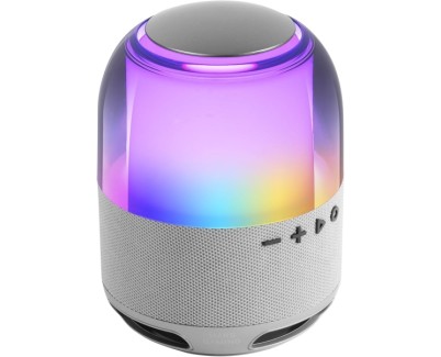 Mars Gaming MS-FLOW Altavoz Bluetooth de 15W - Luces RGB 360 Grados - Bateria de 2000mAh - Compacto - Alcance hasta 10m - Color Blanco