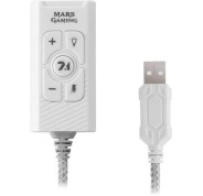 Mars Gaming MSC2W Tarjeta de Sonido Externa 7.1 USB - Jack 3.5mm Audio